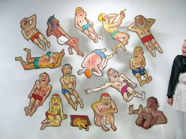 BAIGNEUR À LA MÉDAILLE 30X77cm