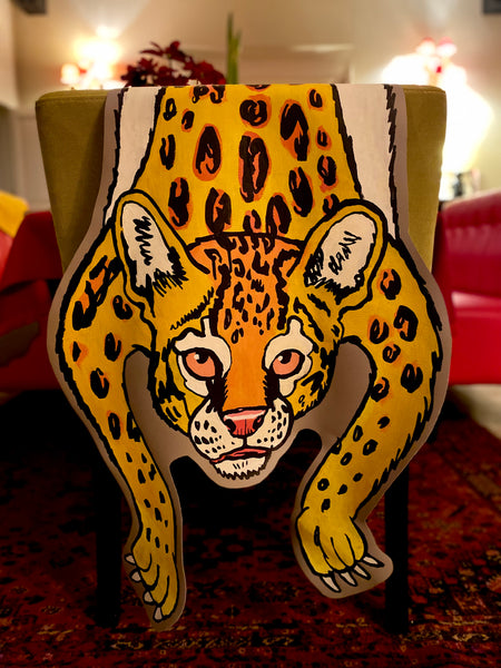 " L'OCELOT " CARPETTE FELINE