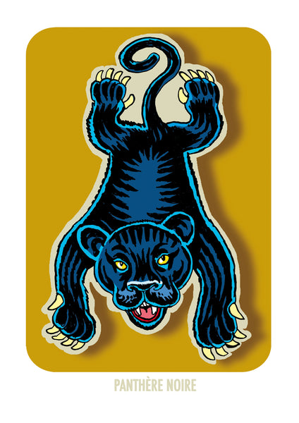 " LA PANTHÈRE NOIRE " CARPETTE DES TENEBRES
