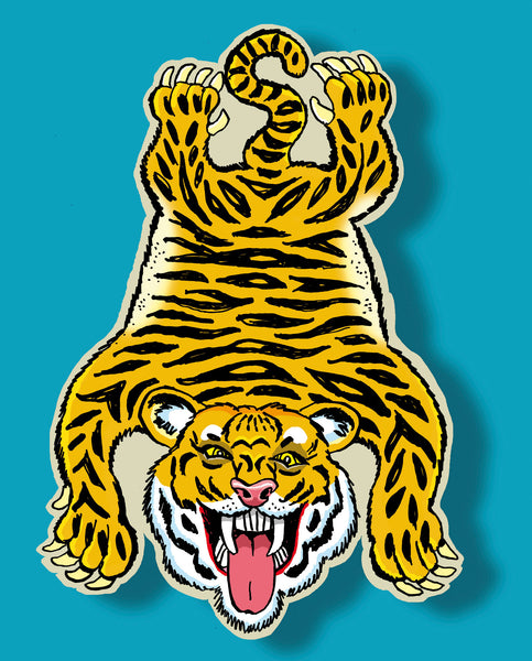 " LE TIGRE " CARPETTE EFFRAYANTE