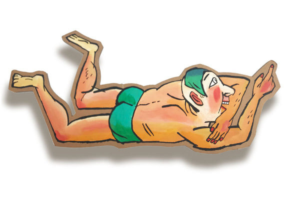 BAIGNEUR AUX CHEVEUX VERTS