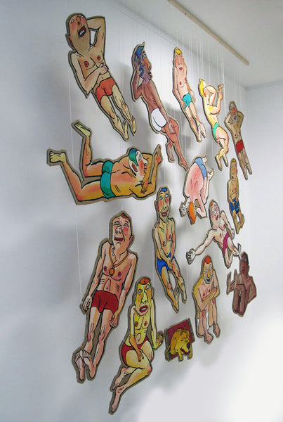 BAIGNEUR À LA MÉDAILLE 30X77cm